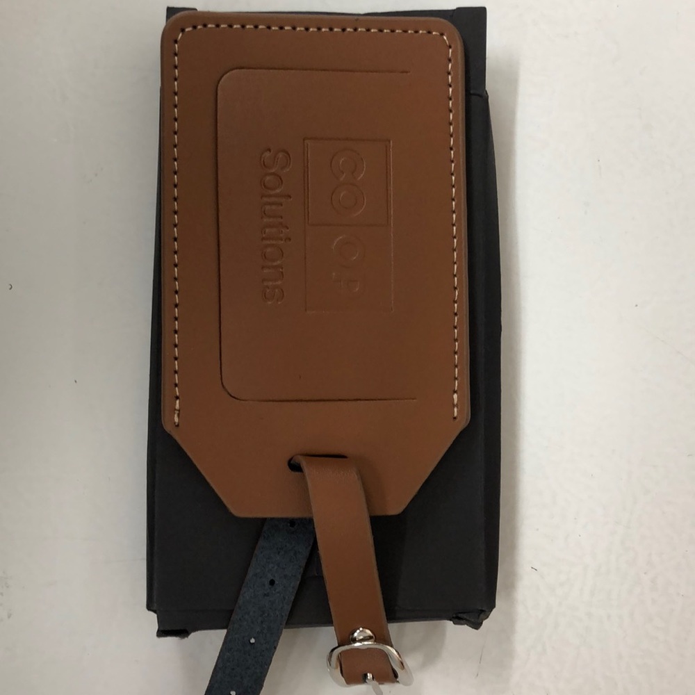 Luggage Tag - New In Box - Brown with Logo